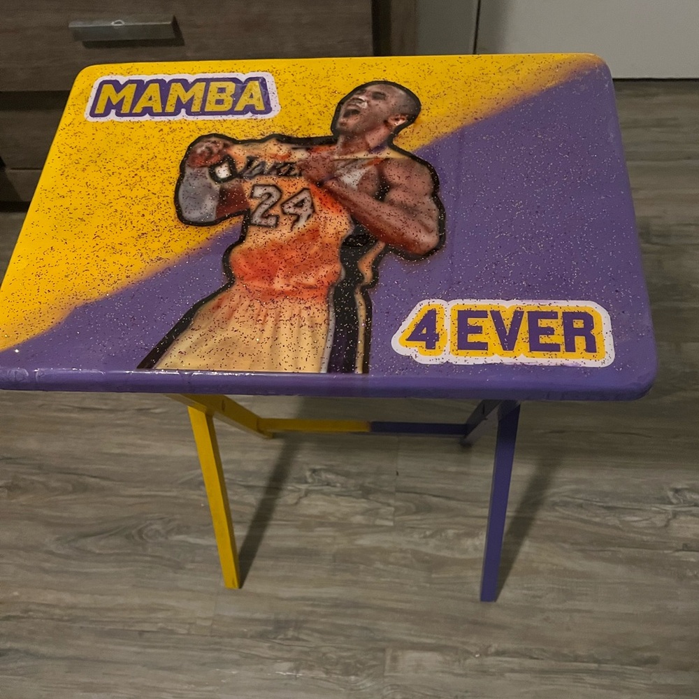 Purple and Yellow Mamba 4 Ever Table